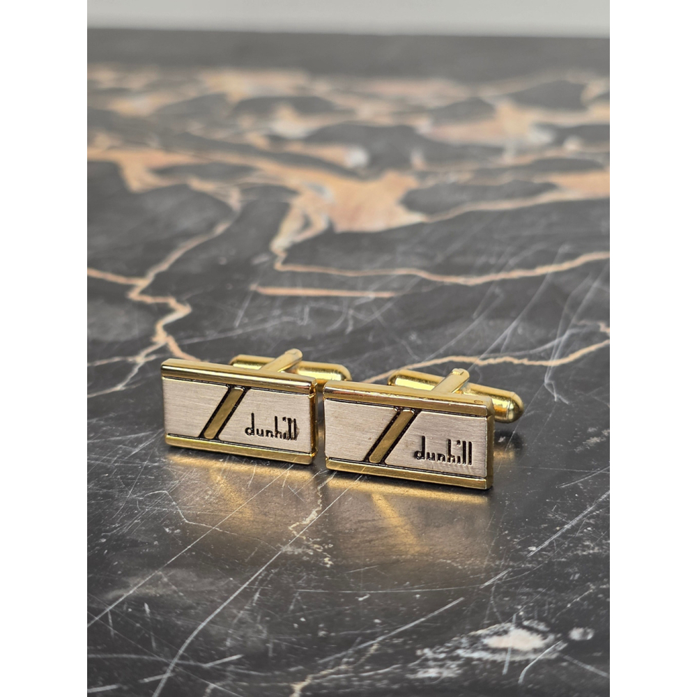 Dunhill Vintage Cufflinks Gold and Silver Tone
